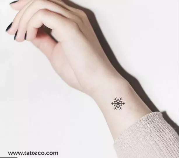 snowflake tattoo