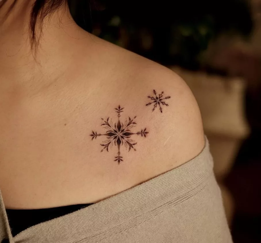 snowflake tattoo 