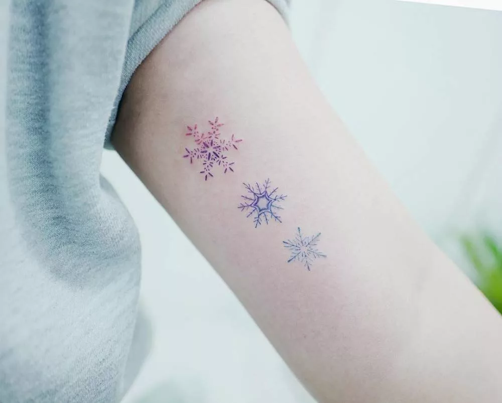 snowflake tattoo