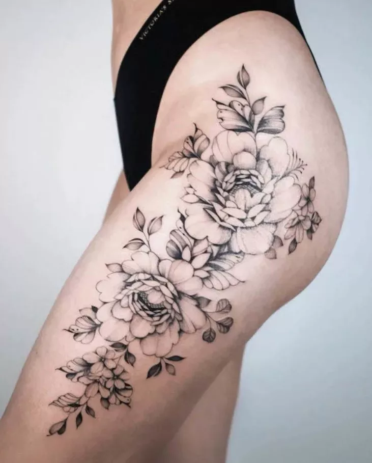 thigh tattoo