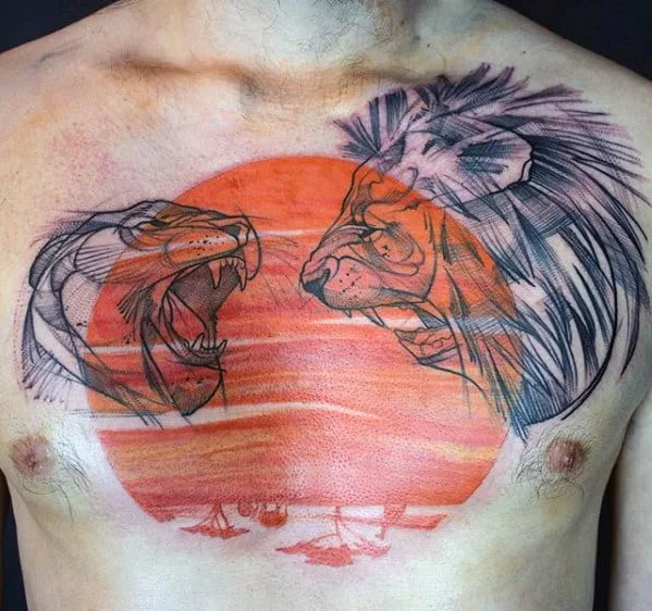 chest tattoo