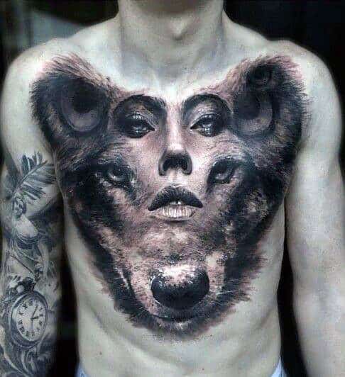 chest tattoo