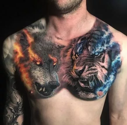 chest tattoo