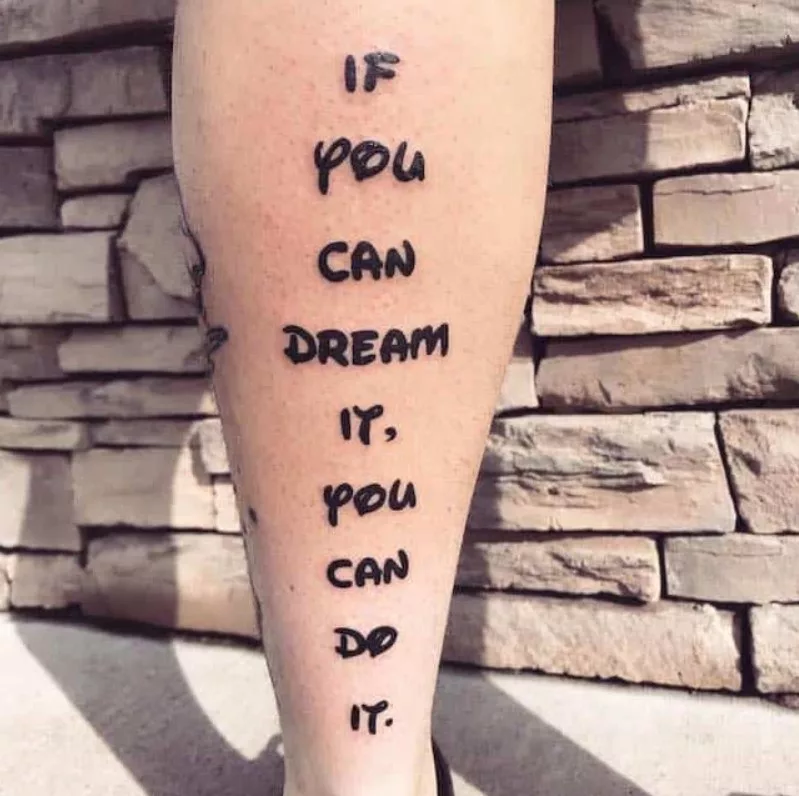 quote tattoo