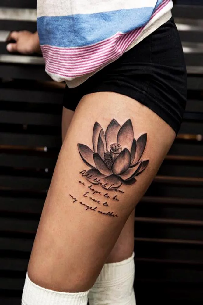 thigh tattoo