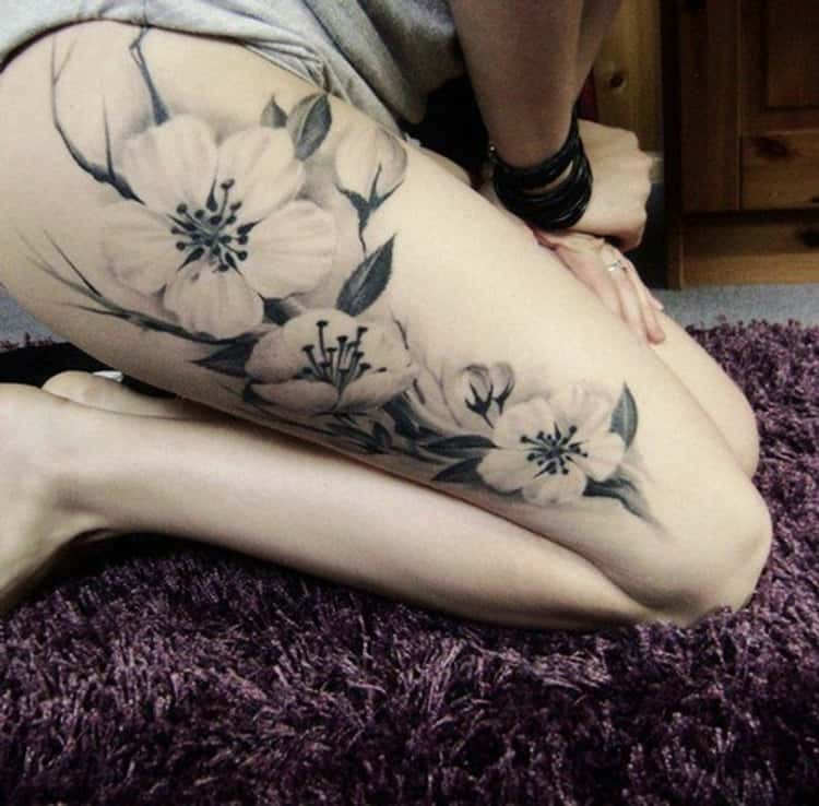 thigh tattoo