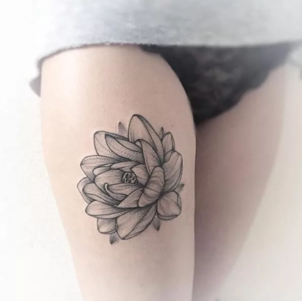 thigh tattoo