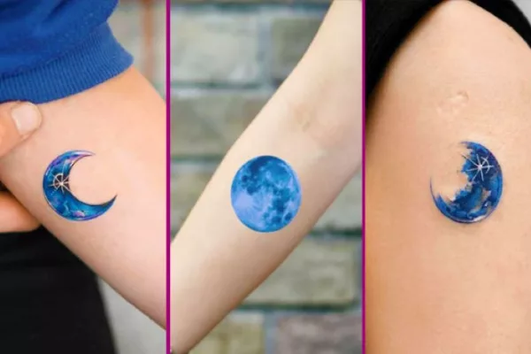 blue moon tattoo