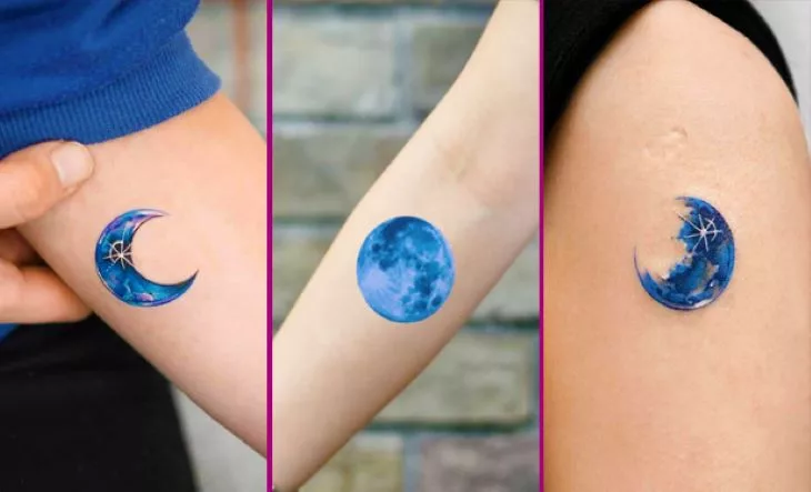 blue moon tattoo