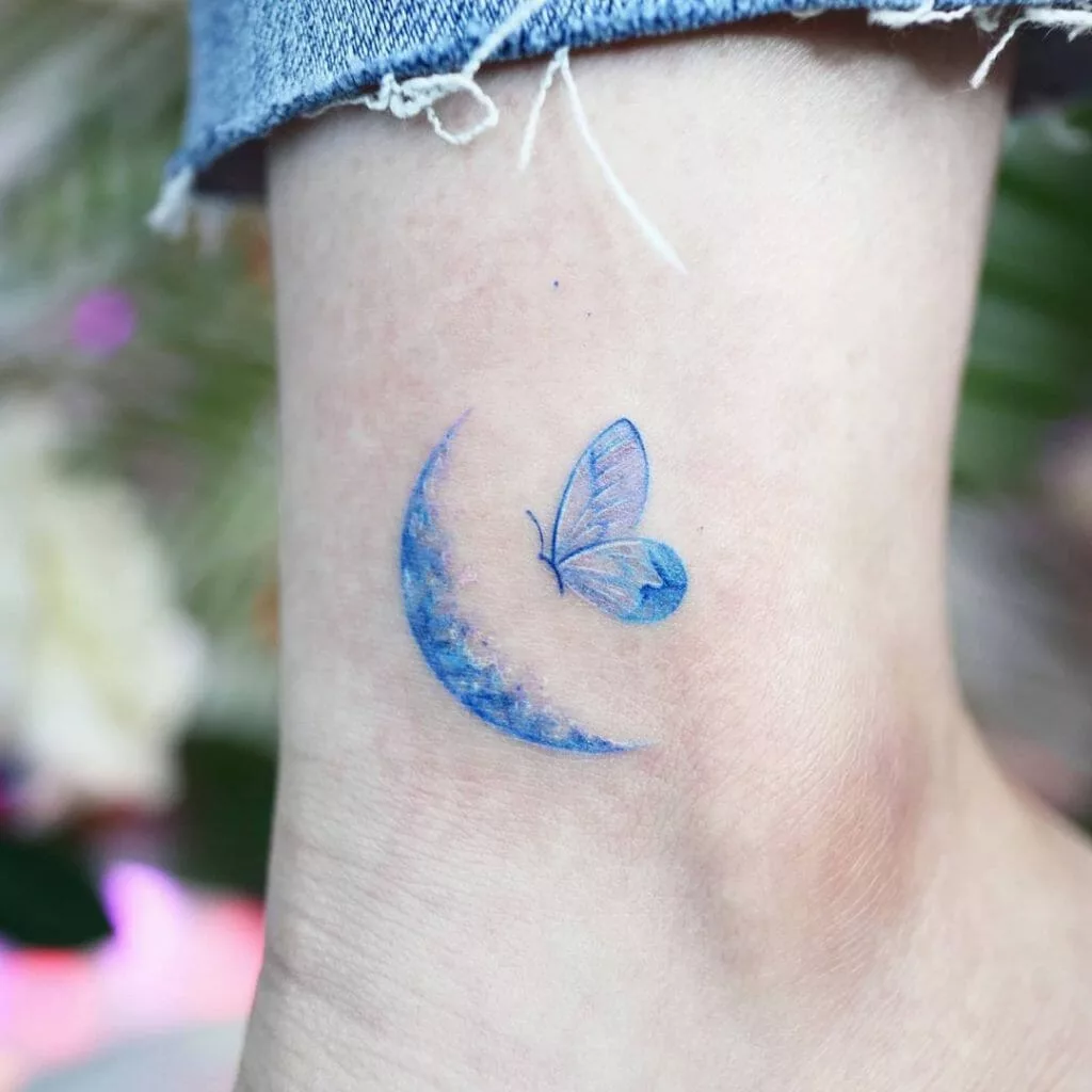 blue moon tattoo