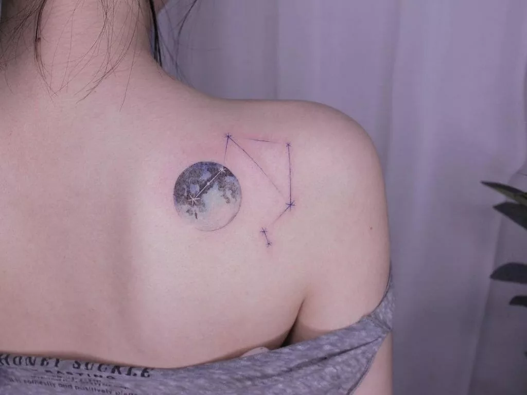 blue moon tattoo