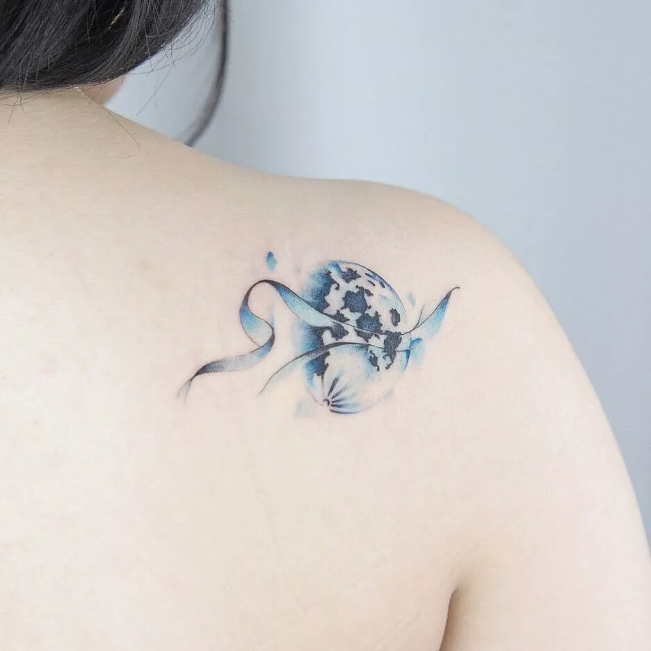 blue moon tattoo