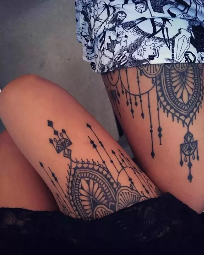 lace tattoo