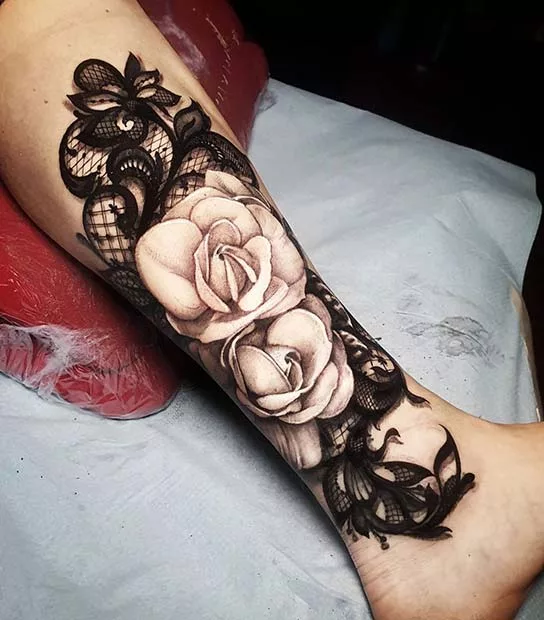 lace tattoo