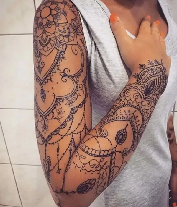 lace tattoo