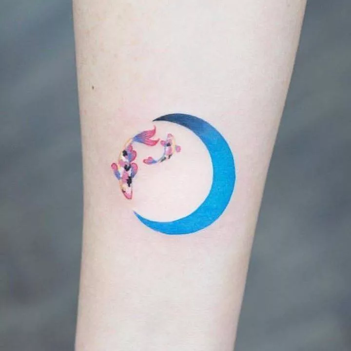 blue moon tattoo