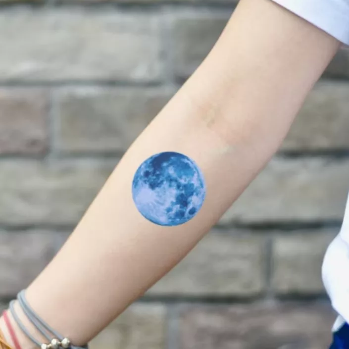 blue moon tattoo