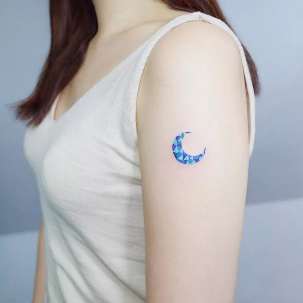 blue moon tattoo