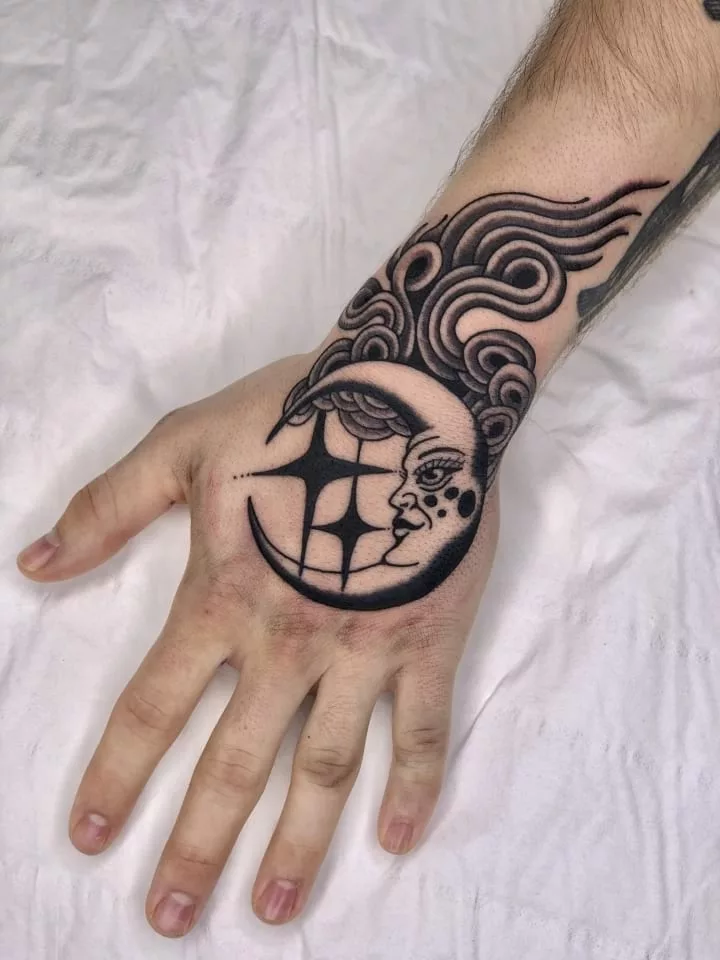 black and grey tattoo