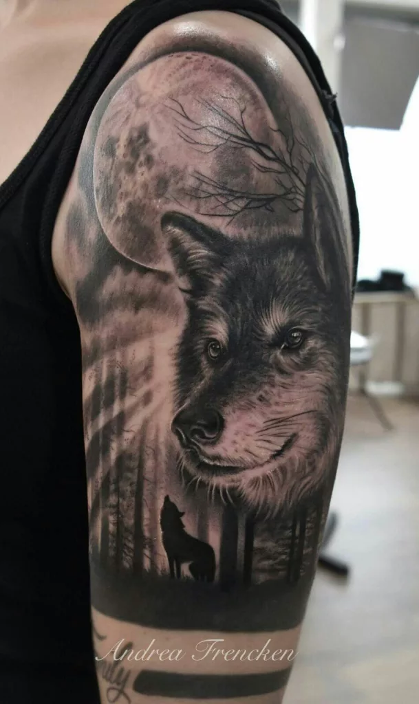 black and grey tattoo