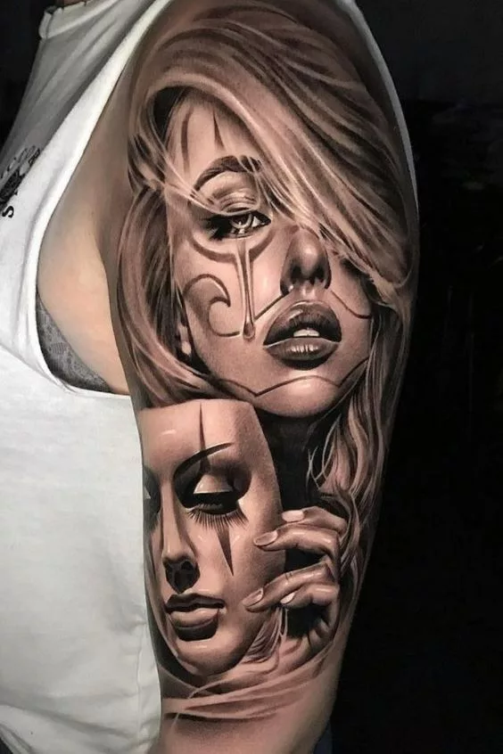 black and grey tattoo