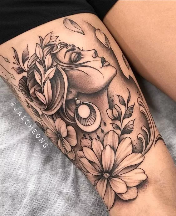 black and grey tattoo