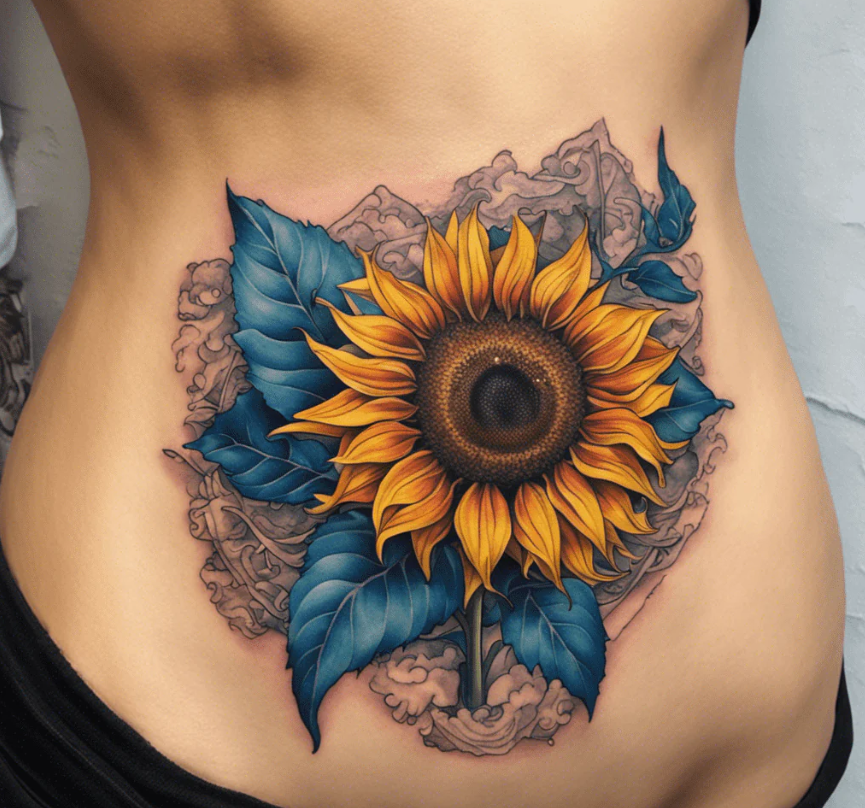 sunflower tattoo