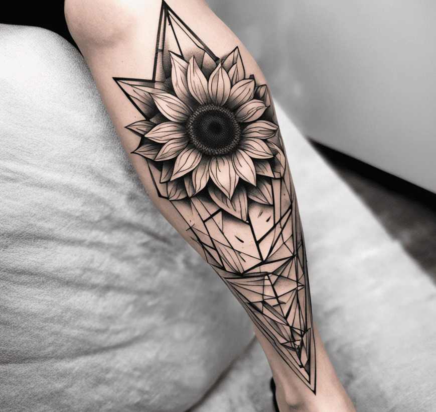 sunflower tattoo