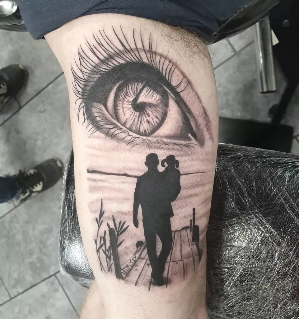 black and grey tattoo