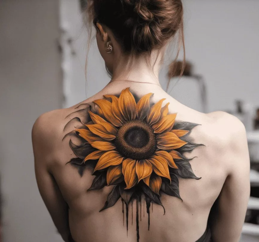 sunflower tattoo 