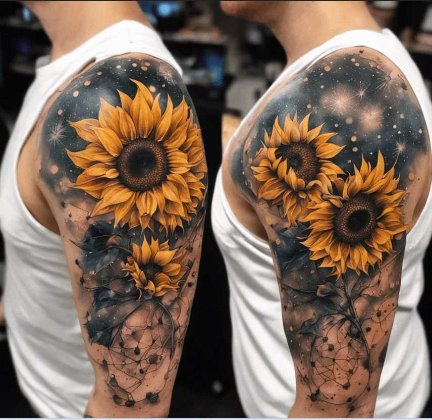 sunflower tattoo